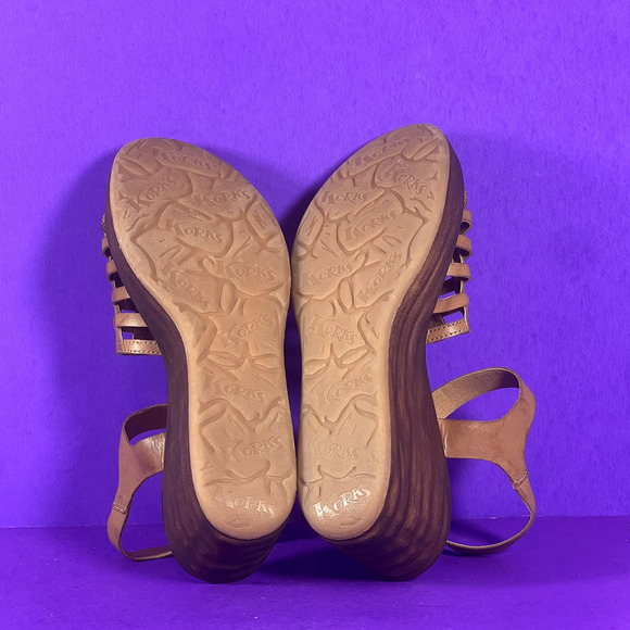 Korks-Ease Women's Size 11 M Marley Tan Ankle Strap Platform Wedges Sandals-NEW - Picture 7 of 8